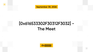 [0x616533302F30312F3032] - The Meet