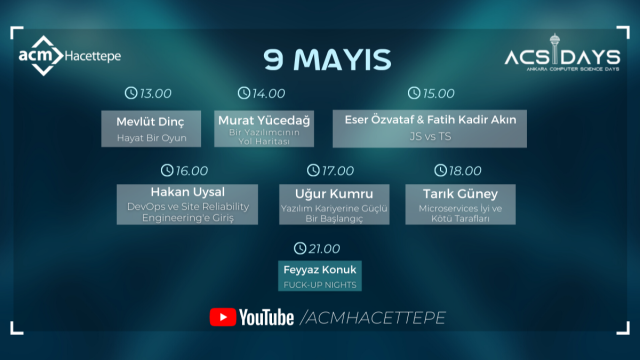 ACSDays 9 Mayıs Yazılım Geliştirme