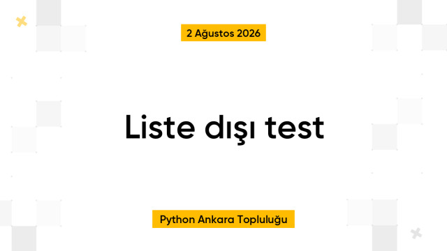 Liste dışı test