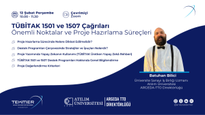 Batuhan Bilici ile TÜBİTAK 1501 ve 1507 Çağrıları