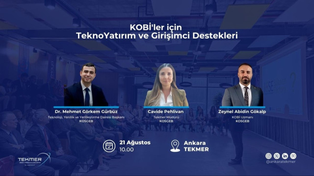 KOBİ'ler için TeknoYatırım ve Girişimci Destekleri