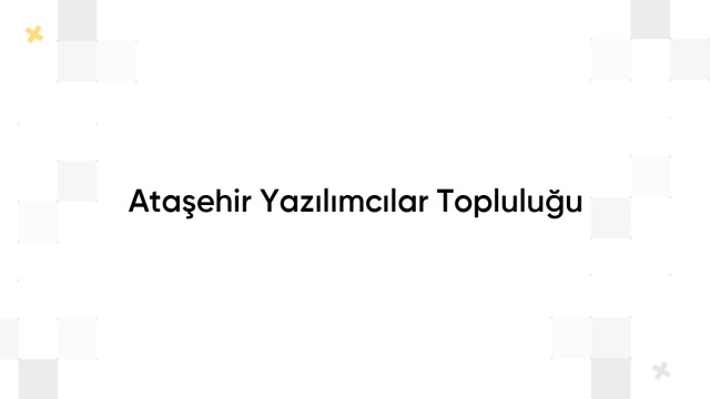 Ataşehir Yazılımcılar Topluluğu