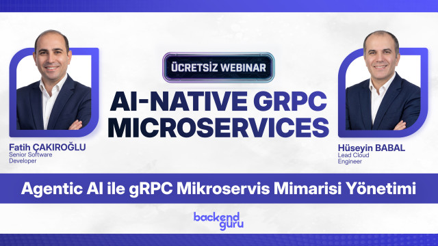 Agentic AI ile Sıfırdan gRPC Mikroservis Geliştirme | Ücretsiz Canlı Webinar