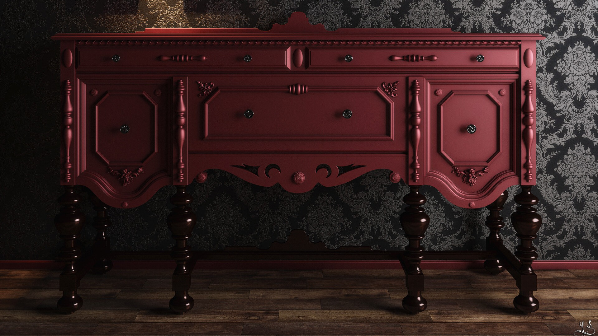 Crimson Mobilya Modelleme ve Render Kommunity
