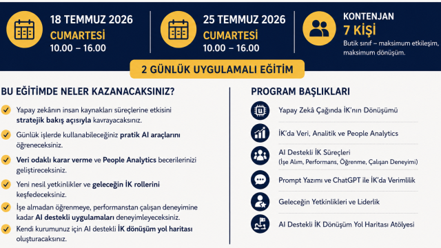 EĞİTİM: "CTRL + ALT + İNSAN" - Yapay Zekâ Çağında İnsan Kaynaklarının Yeni Rolü