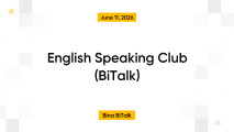 English Speaking Club (BiTalk)