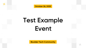 Test Example Event