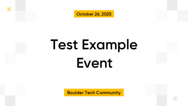 Test Example Event