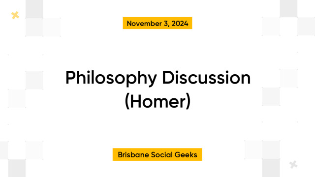 Philosophy Discussion (Homer)