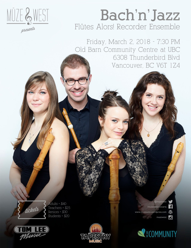Award-winning recorder ensemble in CONCERT (by donation)