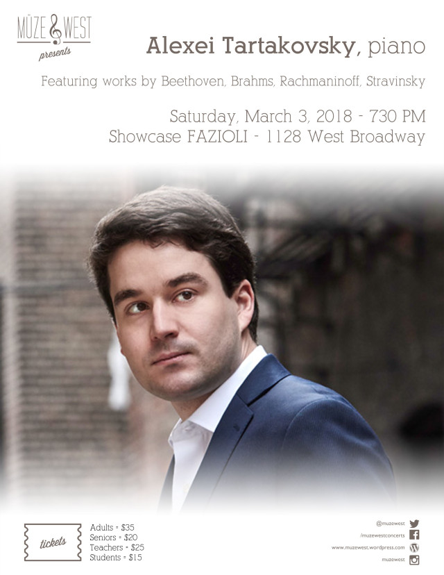 Renowed Russian pianist, Alexei Tartakovsky in concert (BY DONATION)