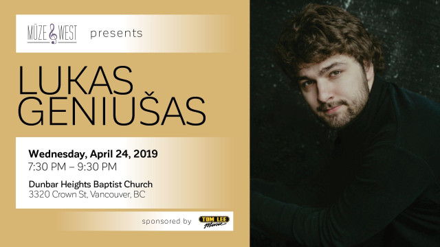 FREE CONCERT: Chopin and Tchaikovsky Competition winner - Lukas Geniušas