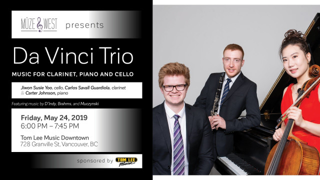 Concert downtown - Award winning pianist, clarinet, and cello