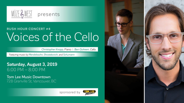 Concert downtown - piano and cello!