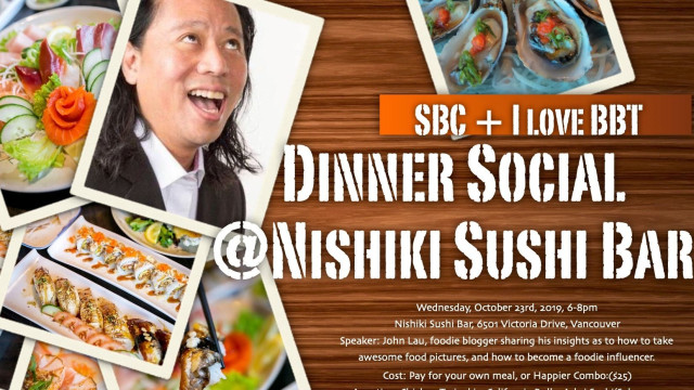 I LOVE BBT Dinner Social at Nishiki Sushi Bar