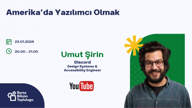 Amerika'da Yazılımcı Olmak ~ Umut Şirin