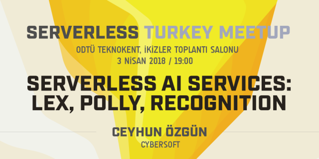 Serverless AI Services from AWS: Lex, Polly and Rekognition (Ankara)
