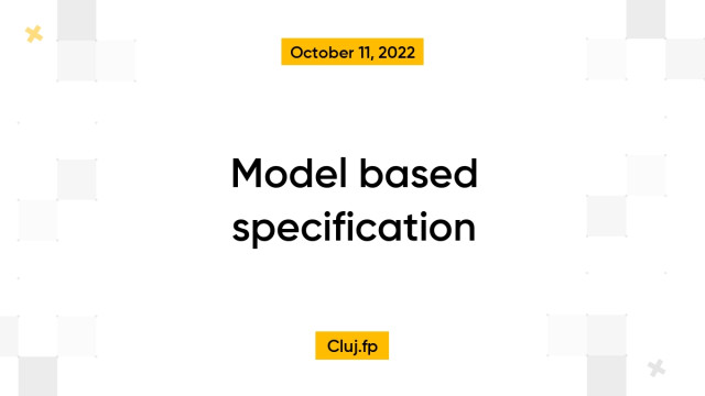 Model based specification