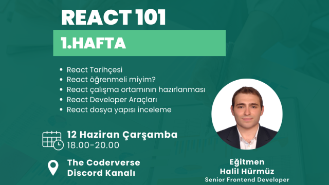 REACT 101 - 1. HAFTA