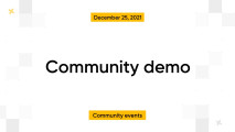 Community demo