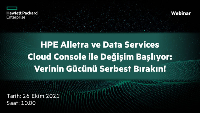 HPE Alletra ve Data Services Cloud Console ile Değişim Başlıyor