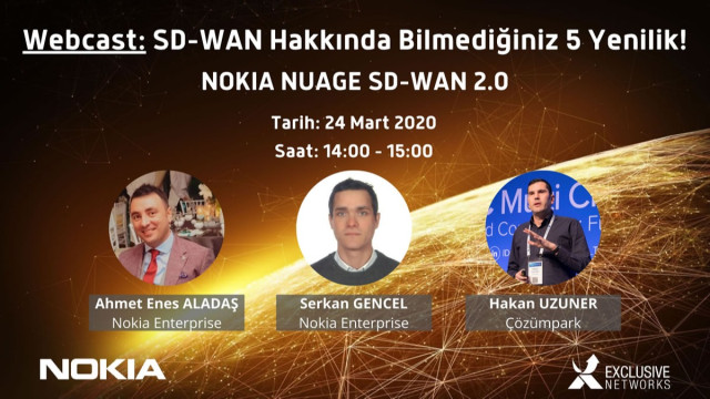 Webcast - SD-WAN Hakkında Bilmediğiniz 5 Yenilik! Nokia Nuage SDWAN 2.0