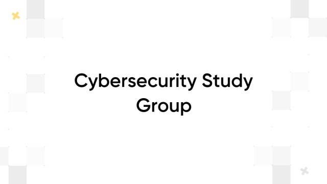 Cybersecurity Study Group