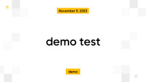 demo test