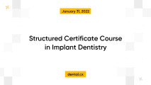 Structured Certificate Course in Implant Dentistry
