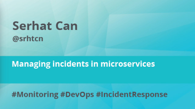 Managing incidents in microservices