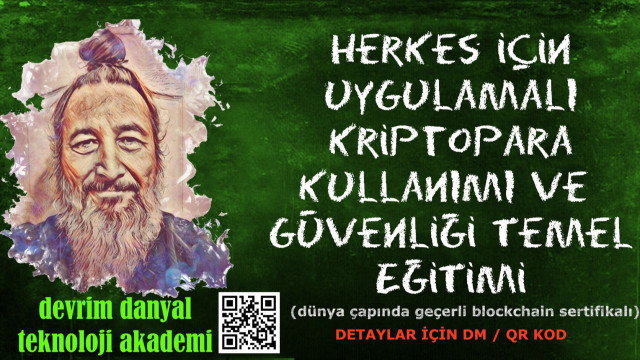 SERTİFİKALI Uygulamalı Kriptopara Kullanımı ve Güvenliği Temel Eğitimi - 31 Ocak