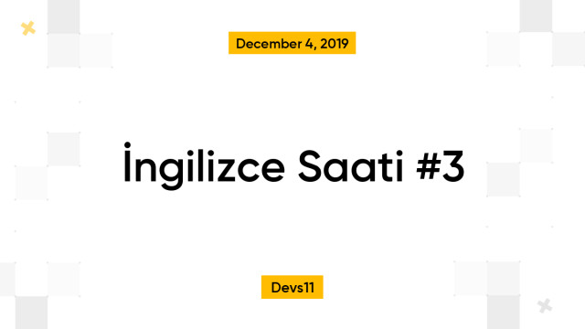 İngilizce Saati #3