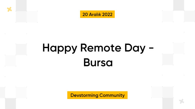 Happy Remote Day - Bursa