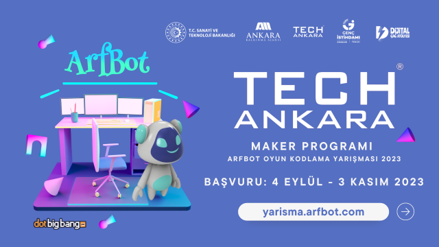 TechAnkara Maker Programı ArfBot Oyun Kodlama Yarışması 2023 (ÜCRETSİZ)