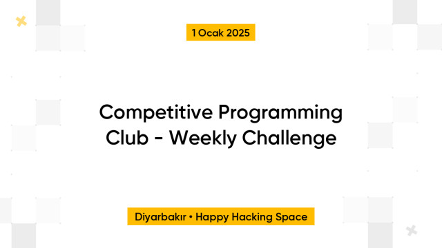 Competitive Programming Club - Weekly Challenge