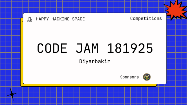 Happy Hacking Space | Competitions | Code Jam 181925