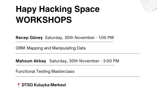 Happy Hacking Space - WORKSHOPS