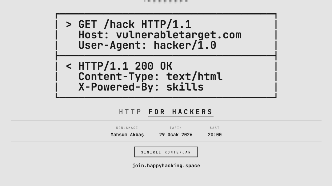 HTTP FOR HACKERS