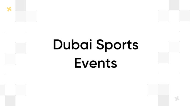 Dubai Sports Events