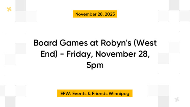 Board Games at Robyn's (West End) - Friday, November 28, 5pm