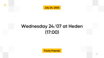 Wednesday 24/07 at Heden (17:00)