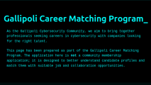 Gallipoli Career Matching Programı highlight photo