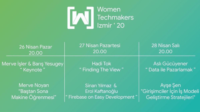 Women Techmakers Izmir IWD '20 Day 1