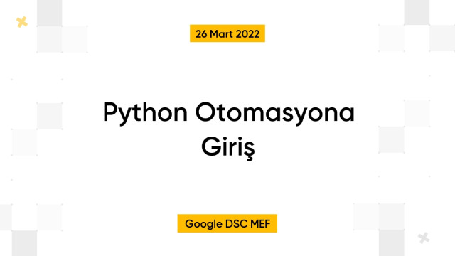 Python Otomasyona Giriş