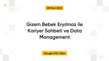 Gizem Bebek Eryılmaz ile Kariyer Sohbeti ve Data Management