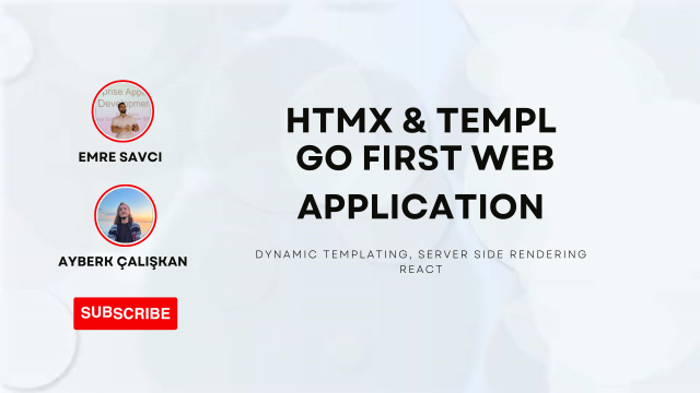 HTMX & TEMPL Go First Web Application