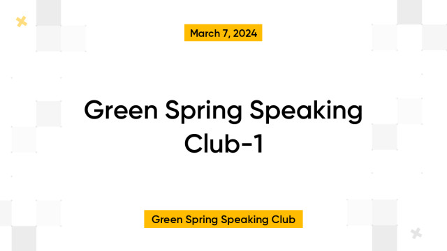 Green Spring Speaking Club-1