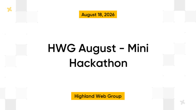 HWG August - Mini Hackathon