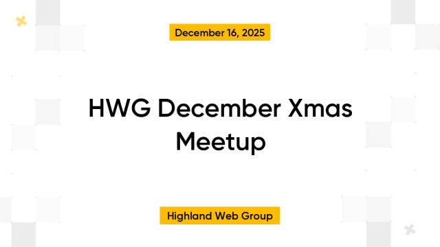 HWG December Xmas Meetup