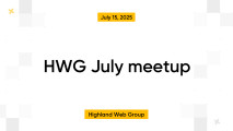 HWG July meetup highlight photo